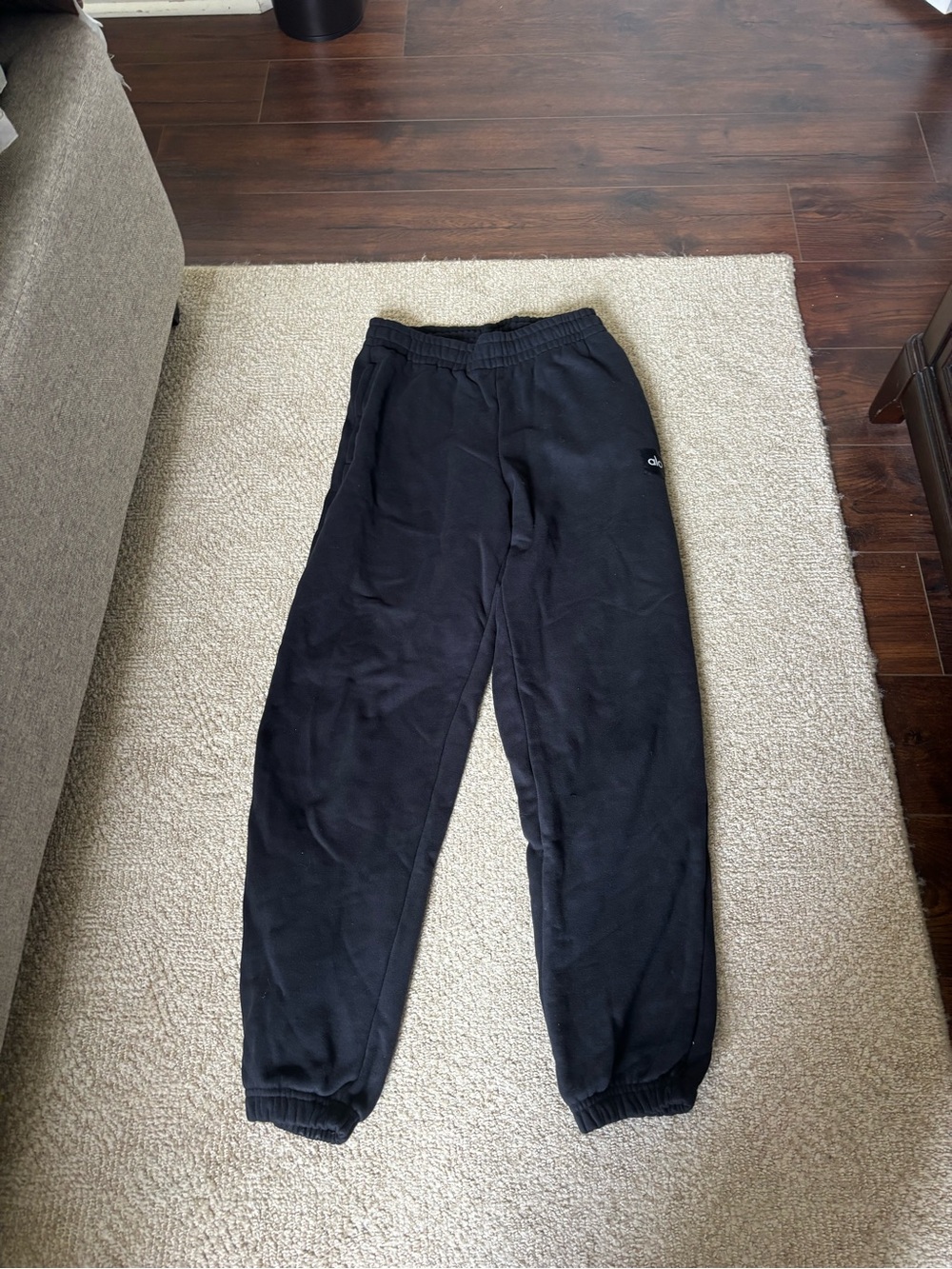 ALO Yoga Kids Black Drawstring Joggers